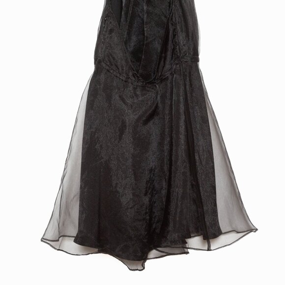 Lovers + Friends Heartbreaker Black Organza Halter Neck Mini Dress - XS - Picture 10 of 13